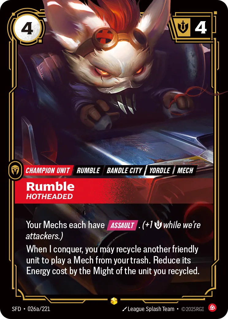 Rumble - Hotheaded (Alternate Art)