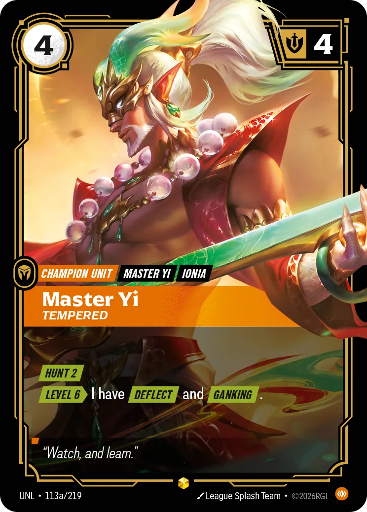 Master Yi - Tempered (Alternate Art)