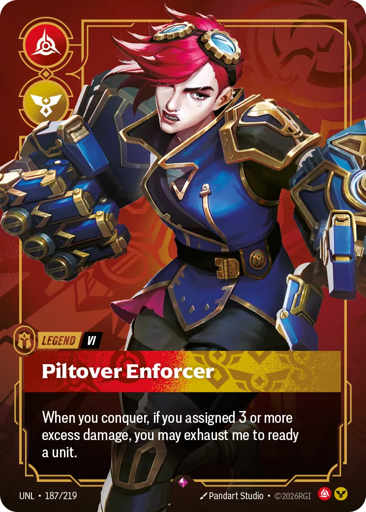 Vi - Piltover Enforcer (Metal) (Prize Wall)
