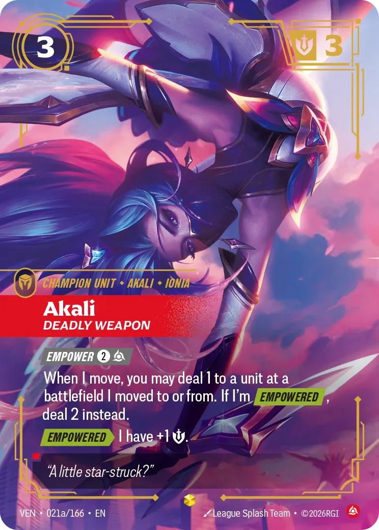 Akali - Deadly Weapon (Alternate Art)