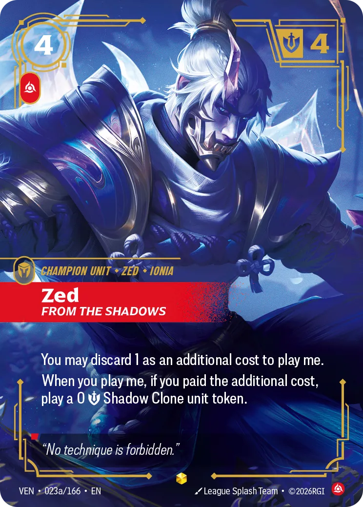 Zed - From the Shadows (Alternate Art)