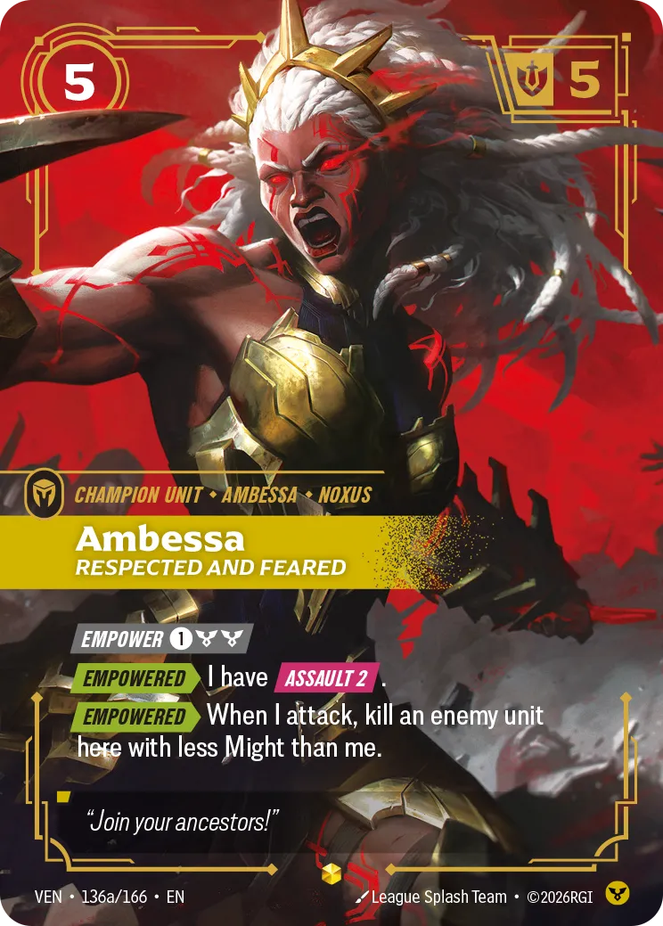 Ambessa - Respected and Feared (Alternate Art)